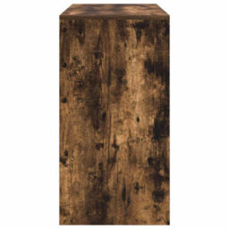 Berkfield Writing Desk Smoked Oak Engineered Wood 100 X 40 X 76 Cm - thumbnail 5
