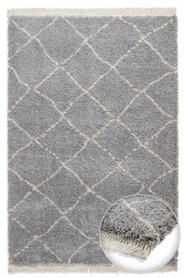Think Rug Boho 5413 Grey Rug-120Cm X 170Cm - image 1