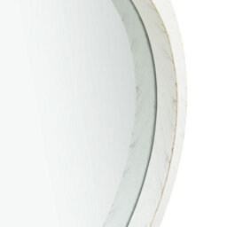 Berkfield Wall Mirror With Strap 40 Cm White - thumbnail 3