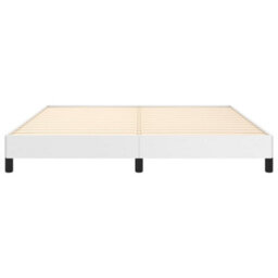 Berkfield Bed Frame White 180X200 Cm 6Ft Super King Faux Leather - thumbnail 5