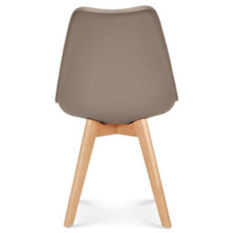 Bravich Rocco Tulip Dining Chair - Taupe - Set Of 2 - thumbnail 6