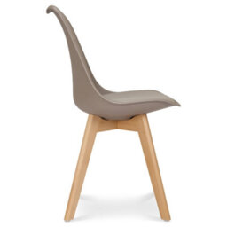 Bravich Rocco Tulip Dining Chair - Taupe - Set Of 2 - thumbnail 9