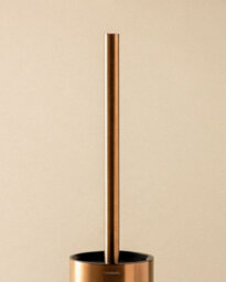 Cosmic Toilet Brush & Holder, Glossy Gold Pvd, Architect S+ Collection - thumbnail 3
