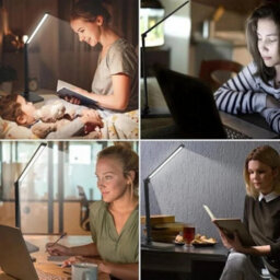 Led Desk Lamp Black Usb Dimmable Touch Control Table Lamp - thumbnail 5