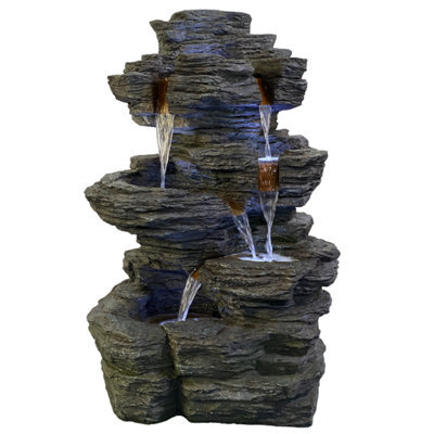 Outdoor Living UK Hinokias Rock Effect Water Feature Without Cover