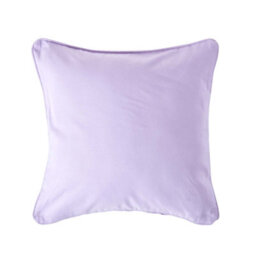 Homescapes Cotton Plain Mauve Cushion Cover, 60 X 60 Cm