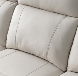 SC FURNITURE LIMITED Grey Genuine Leather Reclining 3 Seater + 2 Reclining Armchairs - Aberino - thumbnail 4