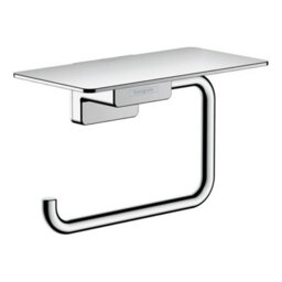 Hansgrohe Addstoris Toilet Roll Holder With Shelf Chrome - 41772000 - thumbnail 3