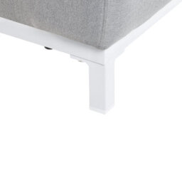 Beliani Set Of 2 Garden Armchairs Rovigo Fabric Light Grey - thumbnail 9