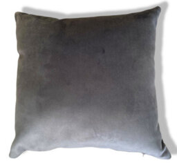 Beautiful Beanbags Set Of 4 Plush Velvet Scatter Cushions Complete With Cushion Pads Furniture Cushions With Inserts 4 Plush Velvet Cushions - Grey - thumbnail 3