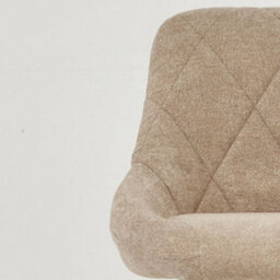 Lakeland Furniture Avesta Fawn Brown Fabric Wooden Fixed Height Leg Bar Stool - thumbnail 8