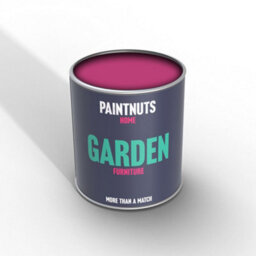 Paintnuts Garden Furniture Fence Shed Table Chairs For Wood Metal & Plastic Weatherproof Satin Paint - Telemagenta - 1L (Ral4010) - thumbnail 2