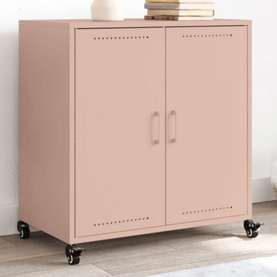 Berkfield Sideboard Pink 68.5X39X72 Cm Steel - image 1