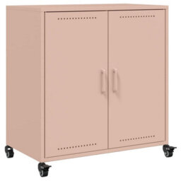 Berkfield Sideboard Pink 68.5X39X72 Cm Steel - thumbnail 2