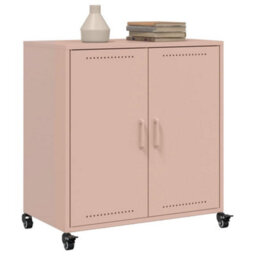 Berkfield Sideboard Pink 68.5X39X72 Cm Steel - thumbnail 4