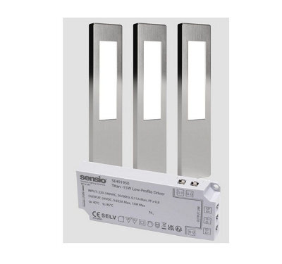 Sensio Ark Led 3 Light Kit Cool White