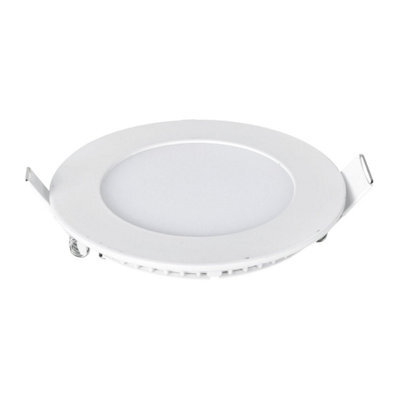 Ener-J 3W Recessed Round Led Mini Panel 85mm Diameter Hole Size 70mm 3000K - image 1