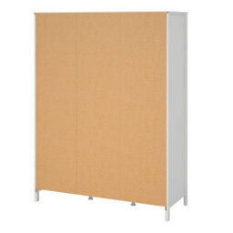 Wyld Haus Gossmere 3-Door White Wardrobe With Mirror And 2 Drawers - thumbnail 5