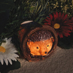 Hedgehog Design Solar Light - Outdoor Patio Or Decking Garden Ornament Decoration - 11Cm X 11Cm X 14.5Cm - thumbnail 6