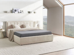 Beliani Ottoman Bed Boucle Montlaur 160 X 200 Cm (Eu King Size) Beige - thumbnail 2
