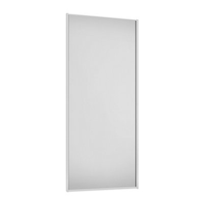Spacepro Classic 1 Panel Matt White Sliding Wardrobe Door (H)2220mm (W)914mm - image 1