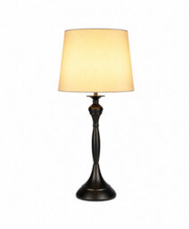 Lighting Supermarket Messini Large Black Elegant Candlestick Table Lamp With Grey Silver Lined Shade - thumbnail 2