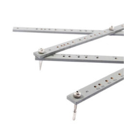 Jakar Wooden Pantograph 45Cm Kiln Dried Wood Grey Finish With Metal Table Clamp Spare Leads And Instruction Leaflet 3811 - thumbnail 2
