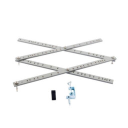 Jakar Wooden Pantograph 45Cm Kiln Dried Wood Grey Finish With Metal Table Clamp Spare Leads And Instruction Leaflet 3811 - thumbnail 1
