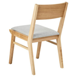 Beliani Set Of 2 Dining Chairs Enola Wood Light Brown/ Light Grey - thumbnail 6