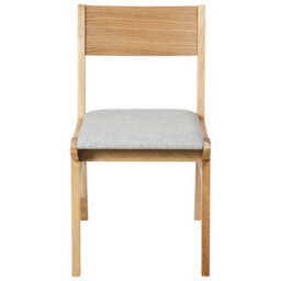 Beliani Set Of 2 Dining Chairs Enola Wood Light Brown/ Light Grey - thumbnail 5