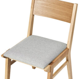 Beliani Set Of 2 Dining Chairs Enola Wood Light Brown/ Light Grey - thumbnail 7