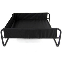 Black Large Elevated Pet Dog Bed Cat Raised Sides Camping Cot Indoor - thumbnail 2
