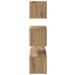 Berkfield Modern Tv Unit Set 4 Pcs Artisan Oak 80 X 30 X 30 Cm Engineered Wood - thumbnail 9