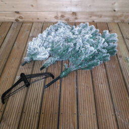 Samuel Alexander 6.5Ft (2M) Premier Snow Flocked Pvc Spruce Pine Slim Christmas Tree In Green - thumbnail 9