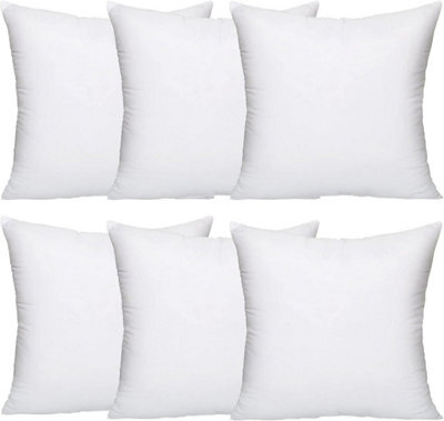 "Lancashire Textiles 15"" X 15"" (38Cm X 38Cm) 6 Pack Polycotton Casing Hollowfibre Filling Cushion Pads" - image 1
