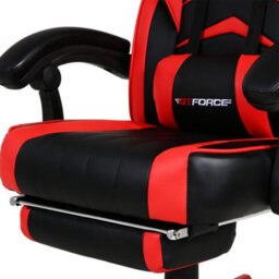 Gtforce Turbo Reclining Sports Racing Gaming Office Desk Pc Car Faux Leather Chair (Red) - thumbnail 6