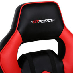 Gtforce Turbo Reclining Sports Racing Gaming Office Desk Pc Car Faux Leather Chair (Red) - thumbnail 5