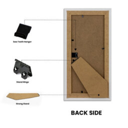 "AK Frames 15X5"" White Poster Frame - Modern Picture Frame For Wall Art, Prints And Photos - Durable And Stylish Display Frame" - thumbnail 2