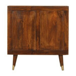 Wyld Haus Merano Mango Wood Gold Storage Cabinet 2 Drawers - thumbnail 6