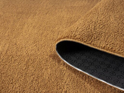 Comfy Washable Low Pile Living Room Area Rug - Anti-Slip Felt Backing Gold 200Cm X 280Cm - thumbnail 3