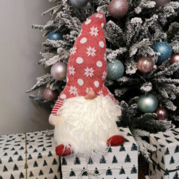 Samuel Alexander 56Cm Battery Operated Light Up Christmas Standing Gonk Decoration In Red