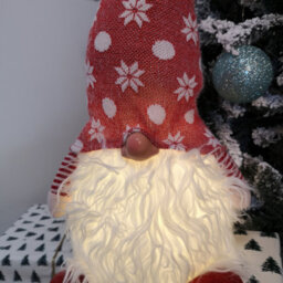 Samuel Alexander 56Cm Battery Operated Light Up Christmas Standing Gonk Decoration In Red - thumbnail 4
