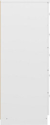 Denver White Gloss 5 Drawer Chest Of Drawers Bedroom Furniture Storage - thumbnail 4