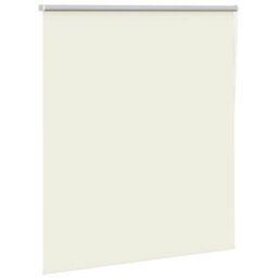 Berkfield Durable Roller Blind Blackout Off White 120X130 Cm Fabric Width 116.6 Cm Polyester - thumbnail 3