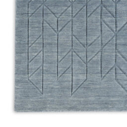 Blue Geometric Modern Wool Rug For Living Room Bedroom & Dining Room-160Cm X 226Cm - thumbnail 7