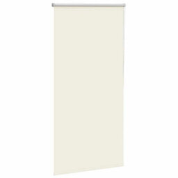 Berkfield Roller Blind Blackout Off White 75X150 Cm Fabric Width 70.7 Cm Polyester - thumbnail 3