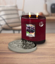 Heart and Home Heart & Home Simply Mulberry Twin Wick Ellipse Soy Candle - 40 Hours Burn - thumbnail 2
