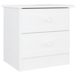 Berkfield Bedside Cabinet Alta White 41X35X41 Cm Solid Wood Pine - thumbnail 2