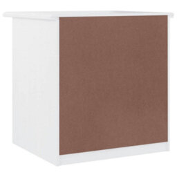 Berkfield Bedside Cabinet Alta White 41X35X41 Cm Solid Wood Pine - thumbnail 6