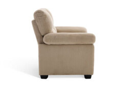 Beige Jumbo Cord Armchair Lincoln - thumbnail 5